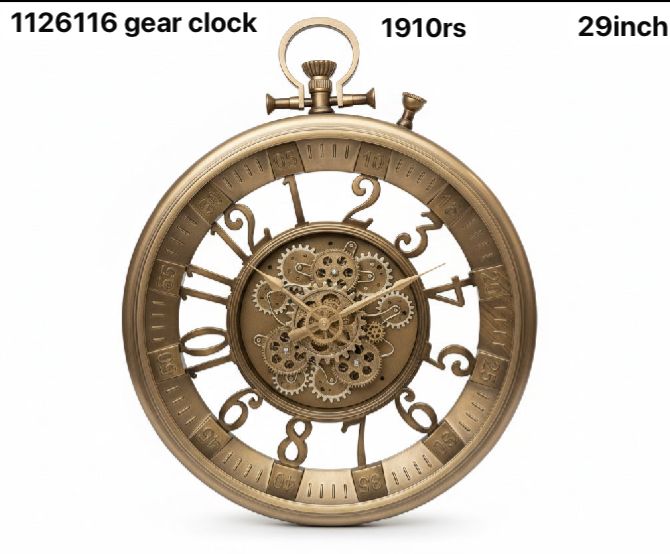 1126116 gear clock(29inch)
