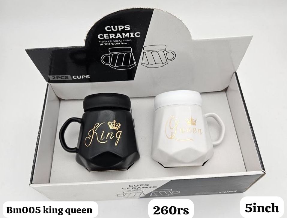 Bm 005 king queen mug(5inch)