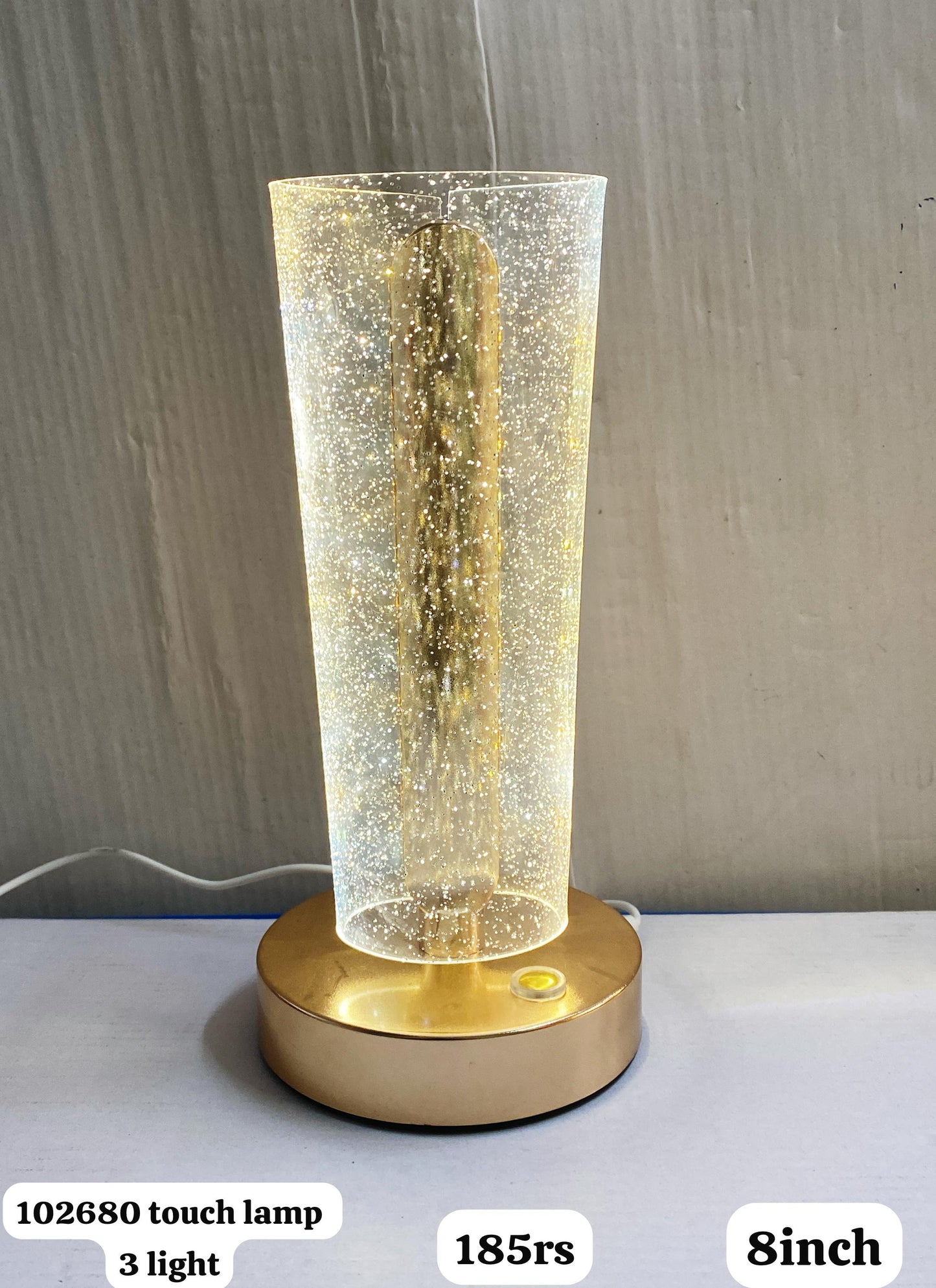 102680& touch lamp 3lights(8inch)
