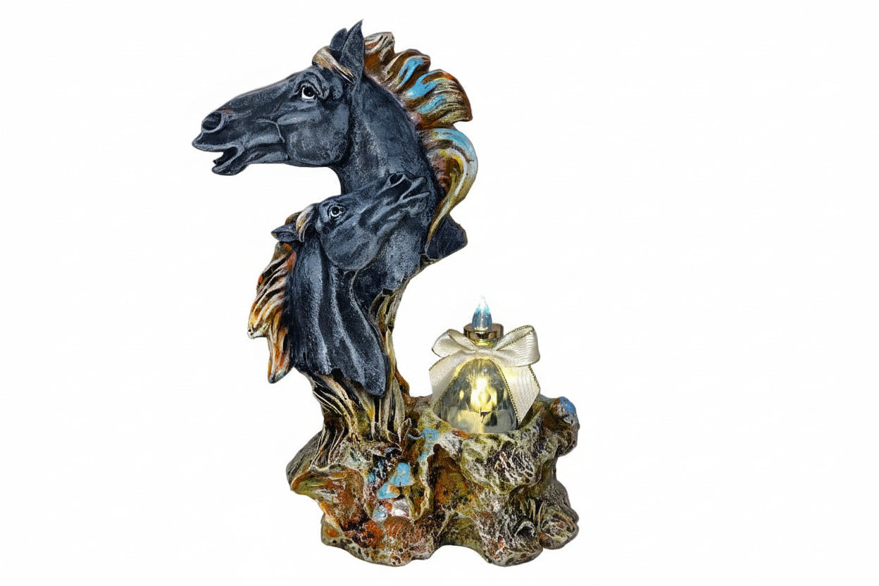 Animal pair with candle (12inch)