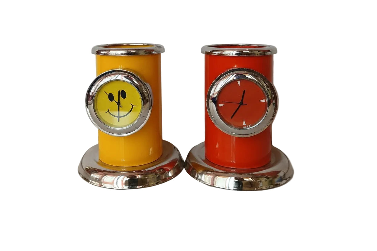 Pen stand with clock Model no 498 (4inch)