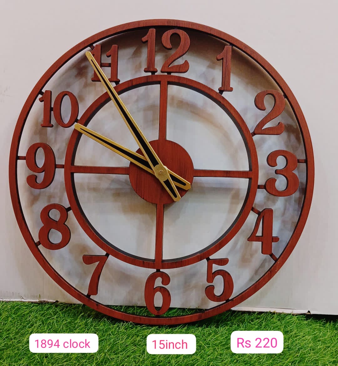 1894 clock mix colour (15x15inch)
