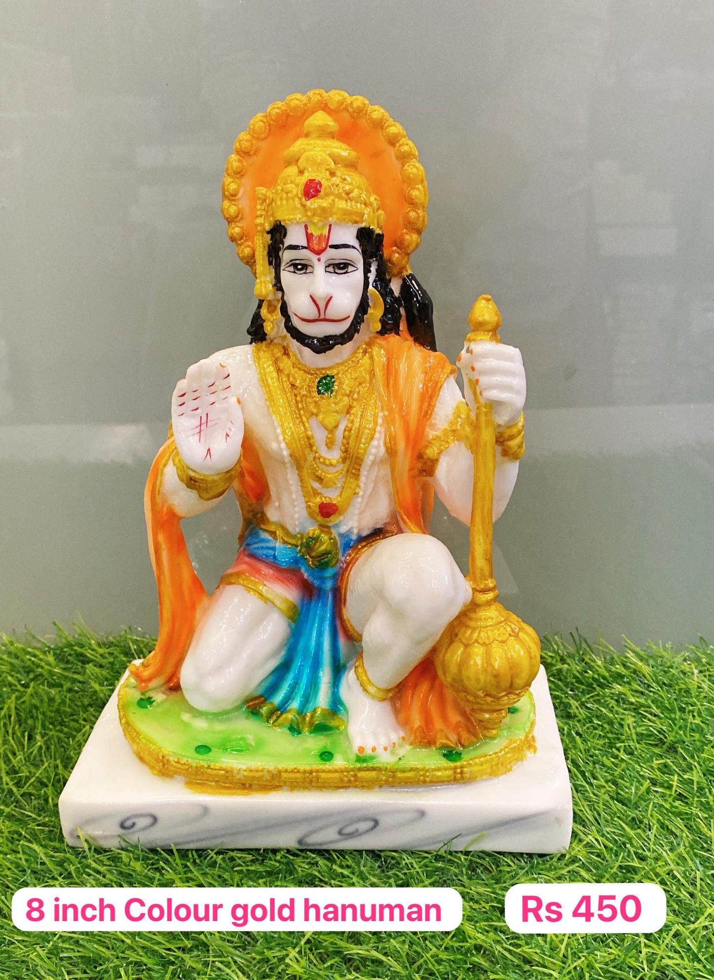 8inch colour gold Hanuman
