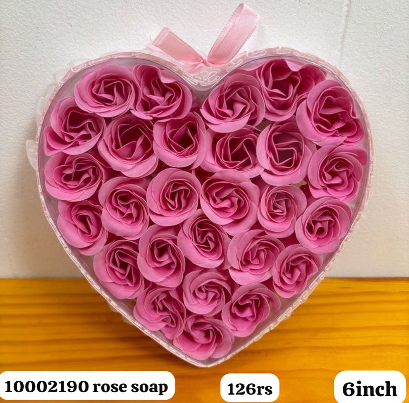 10002190 rose soap flower(6inch)