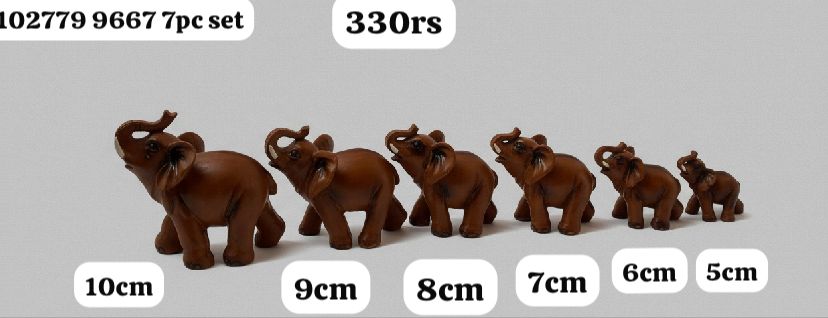102779 elephant 7pc set(10cm)