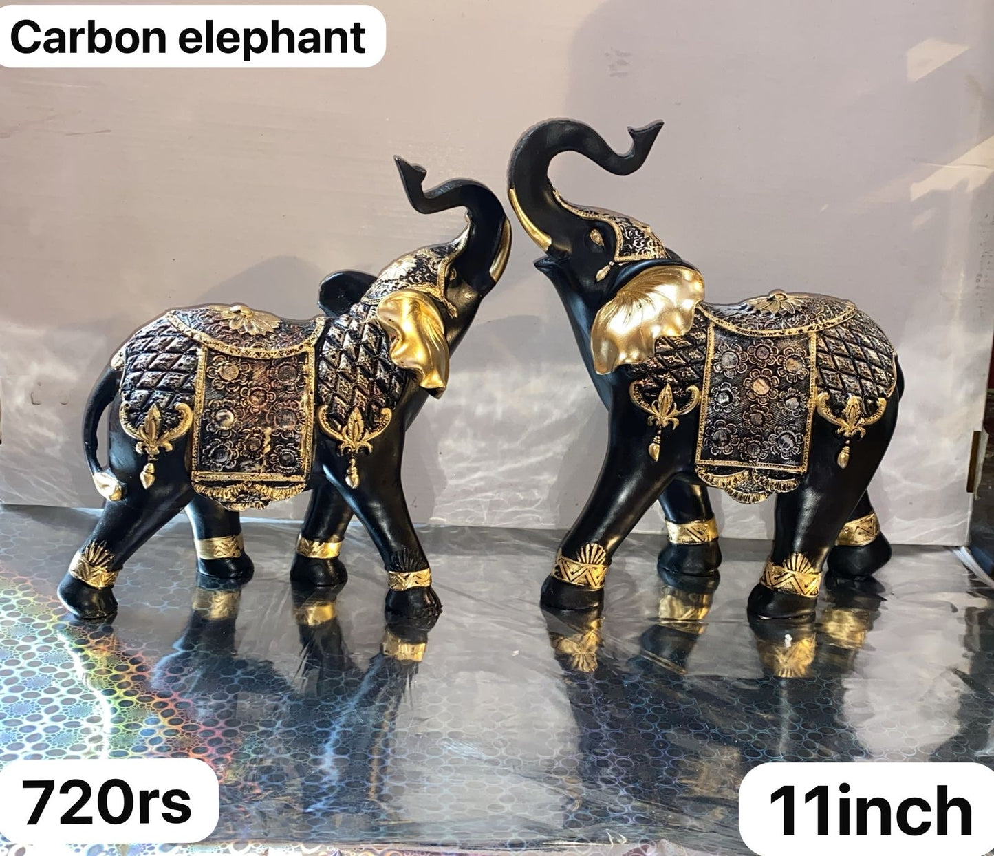 Carbon elephant (11inch)