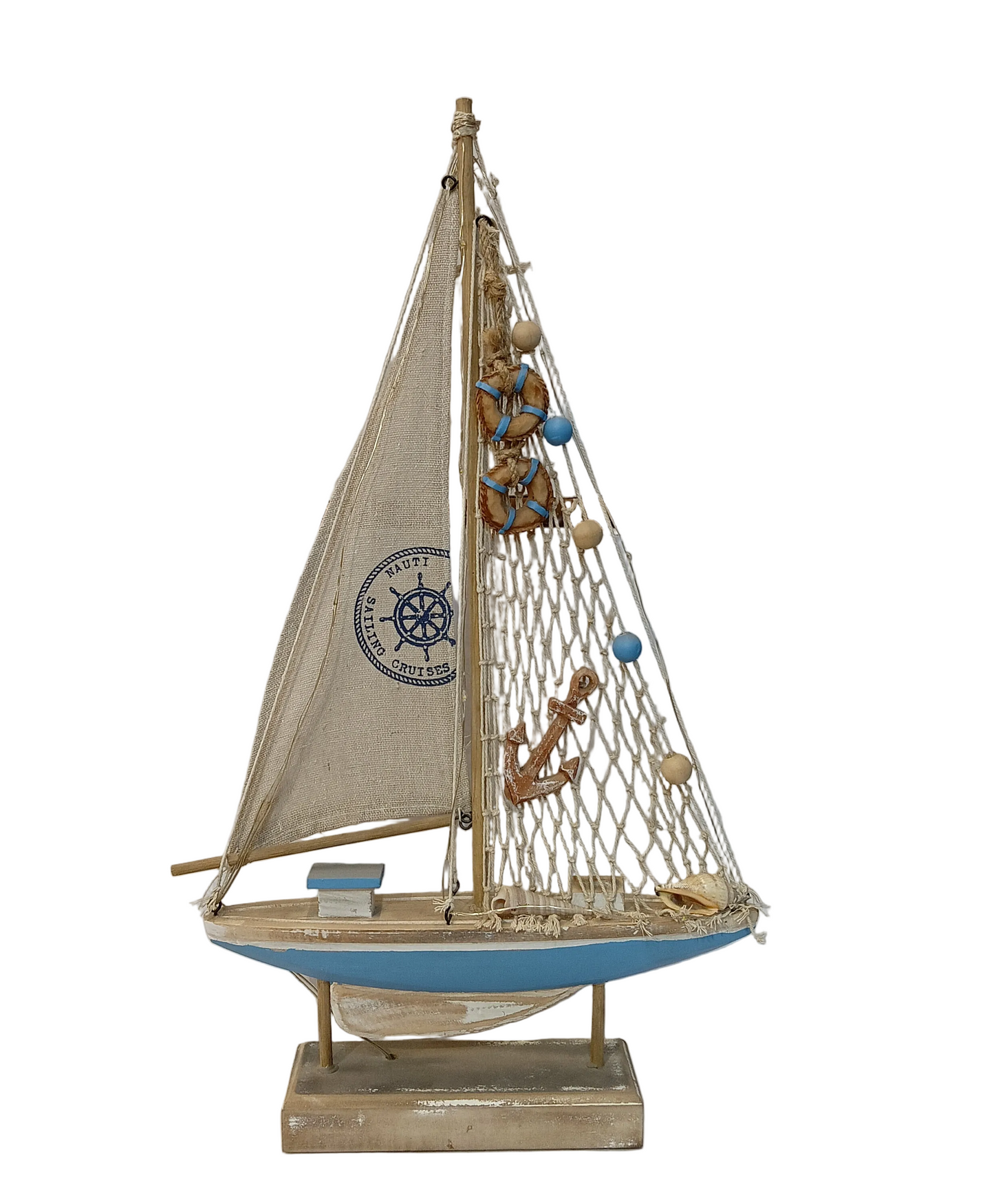 4175 wooden ship with Light (47cm)