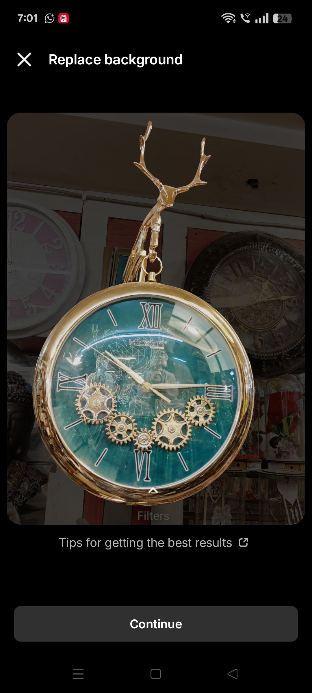 7852 Railway clock ( 21inch)