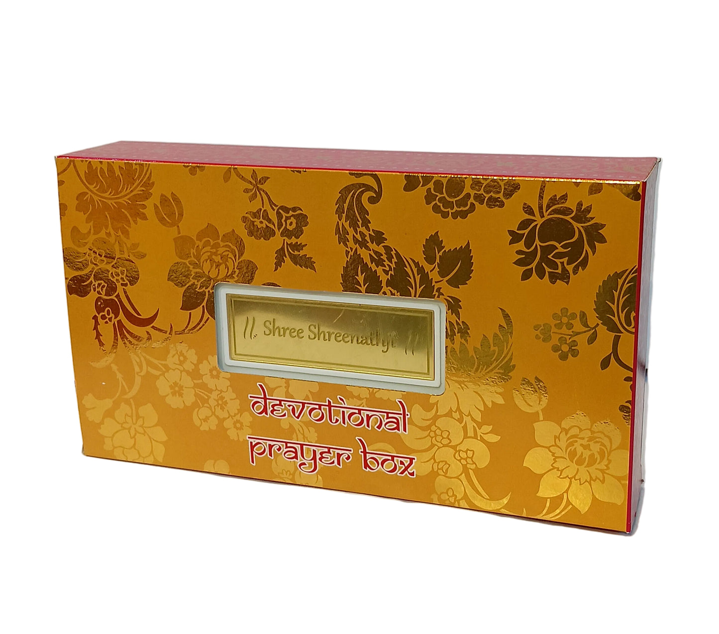 Gold plated Charan paduka jai mata di (5.8.5inch)