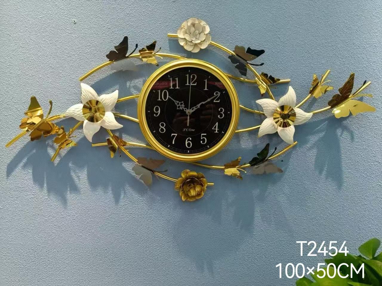 T2454 metal clock ( 100x50cm )