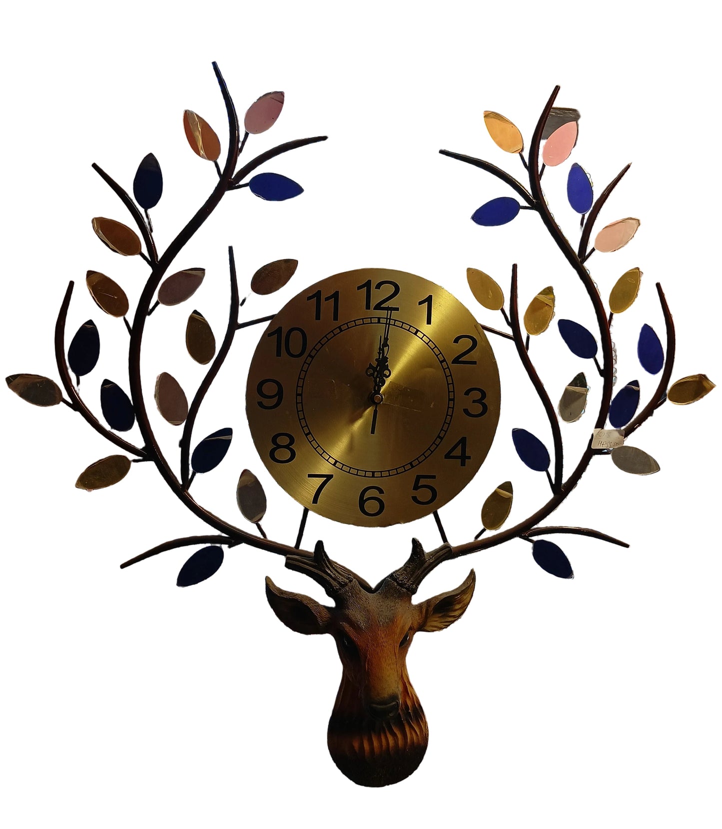 3625 Metal Deer clock (26inch)