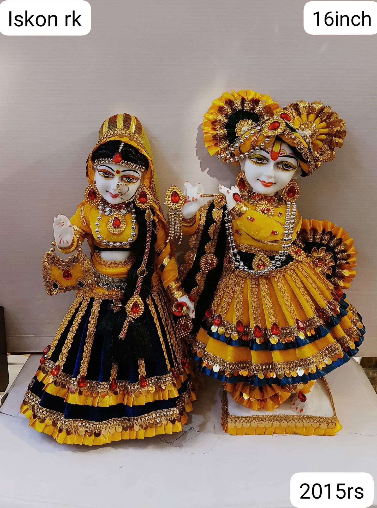 Iskon Radha Krishn ( 16inch )