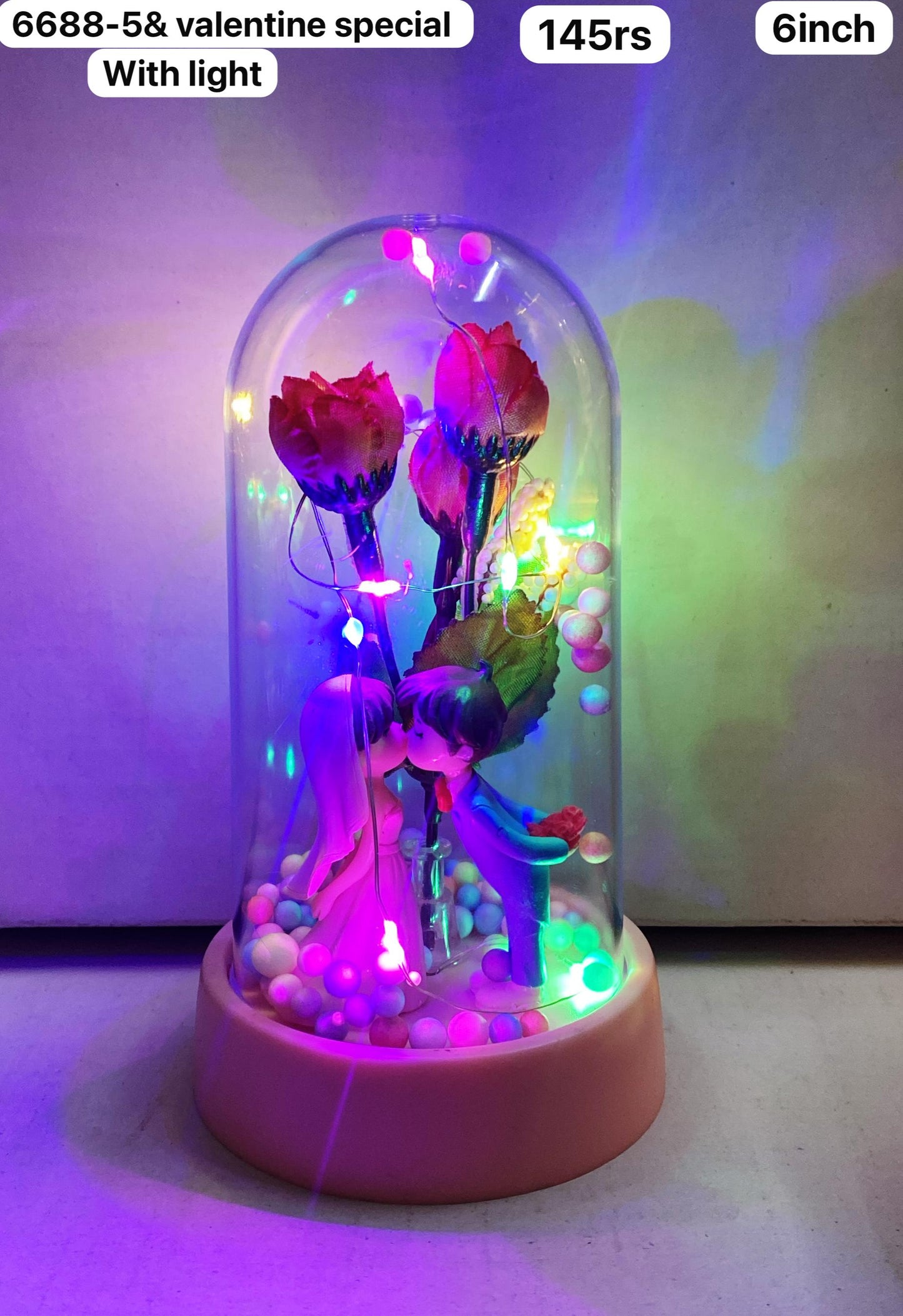 6688-5 lighting flower(6inch)