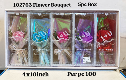 102763 flower bouquet 5pc box(4x10inch)