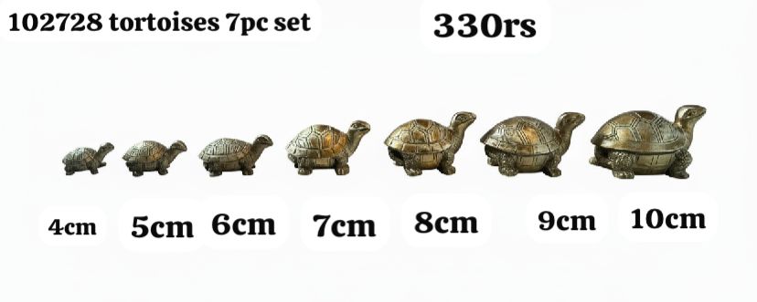102728 Tortoise 7pc set(10cm)