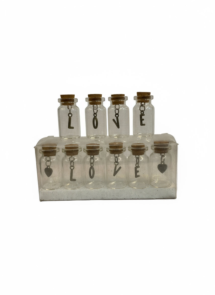 Love message bottle of 10pc ( 2inch )