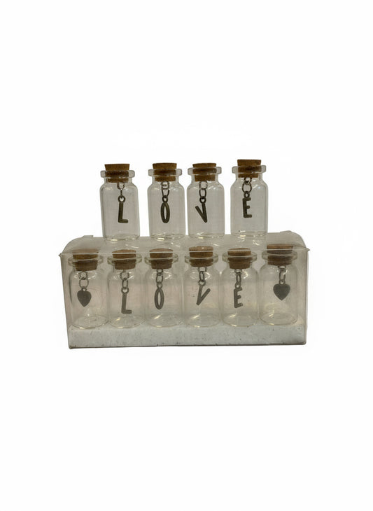 Love message bottle of 10pc ( 2inch )