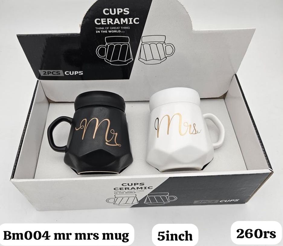 Bm004 mr & mrs mug(5inch)