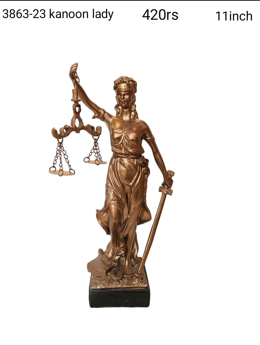 3863-23 kanoon lady (11inch)