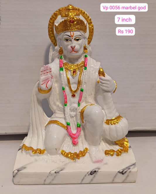 1856 marbal god Hanuman ( 7inch )