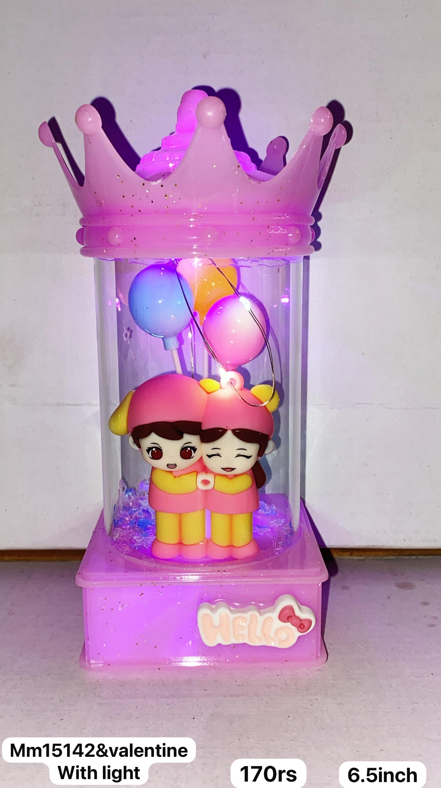 15142 velentine with light (6.5inch)