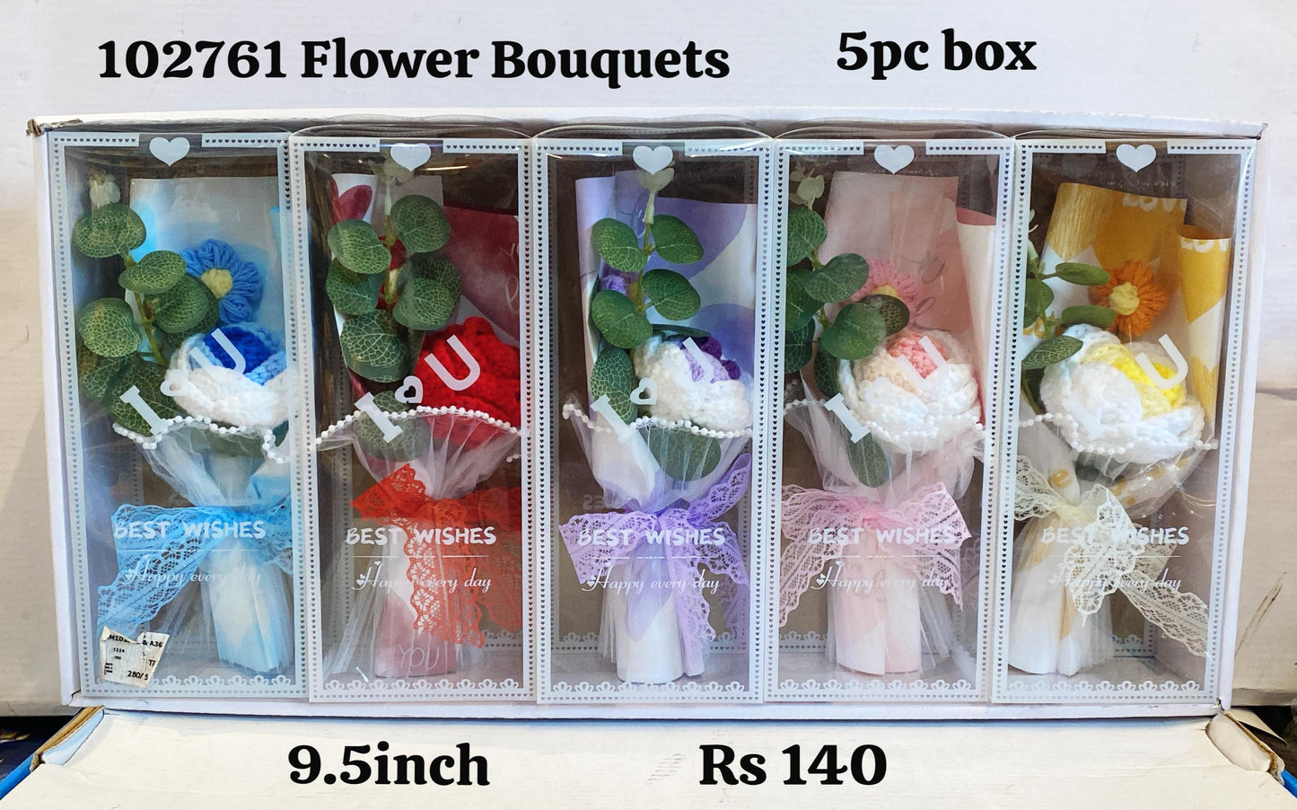 102761 flower 5pc box(9.5inch)