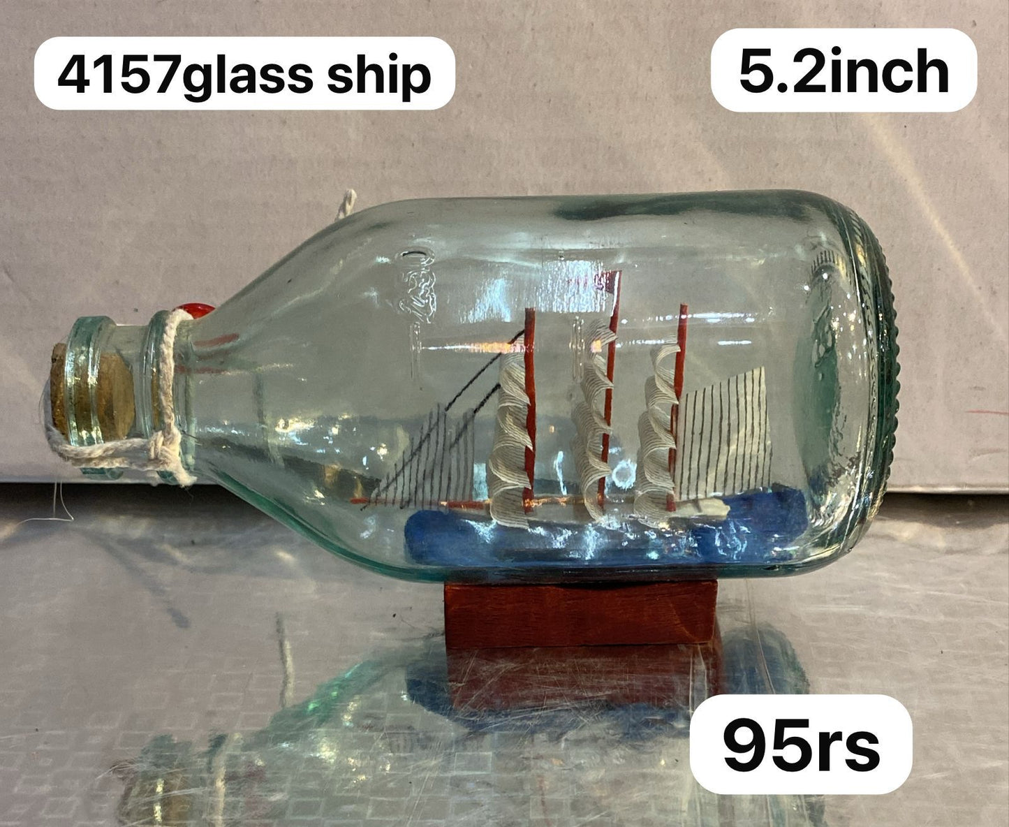 4157 glass ship ( 5.2inch ) minimum 12pc