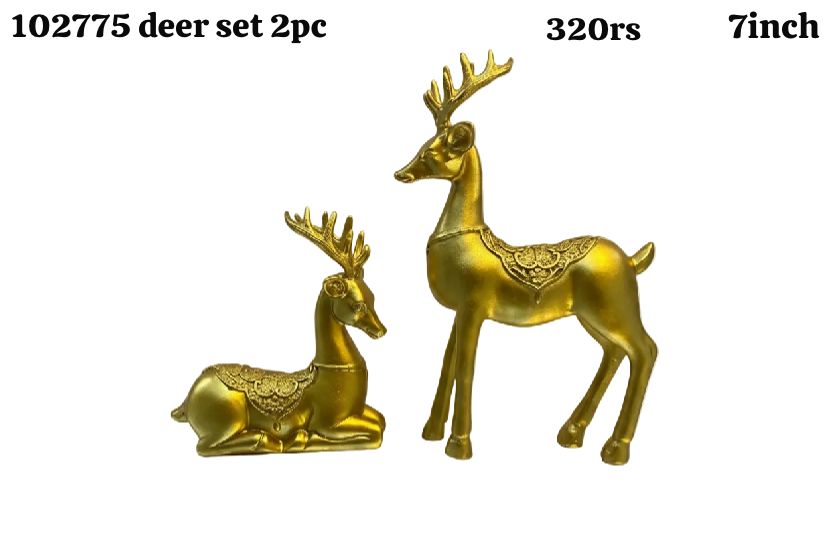 102772 2pc deer set(7inch)