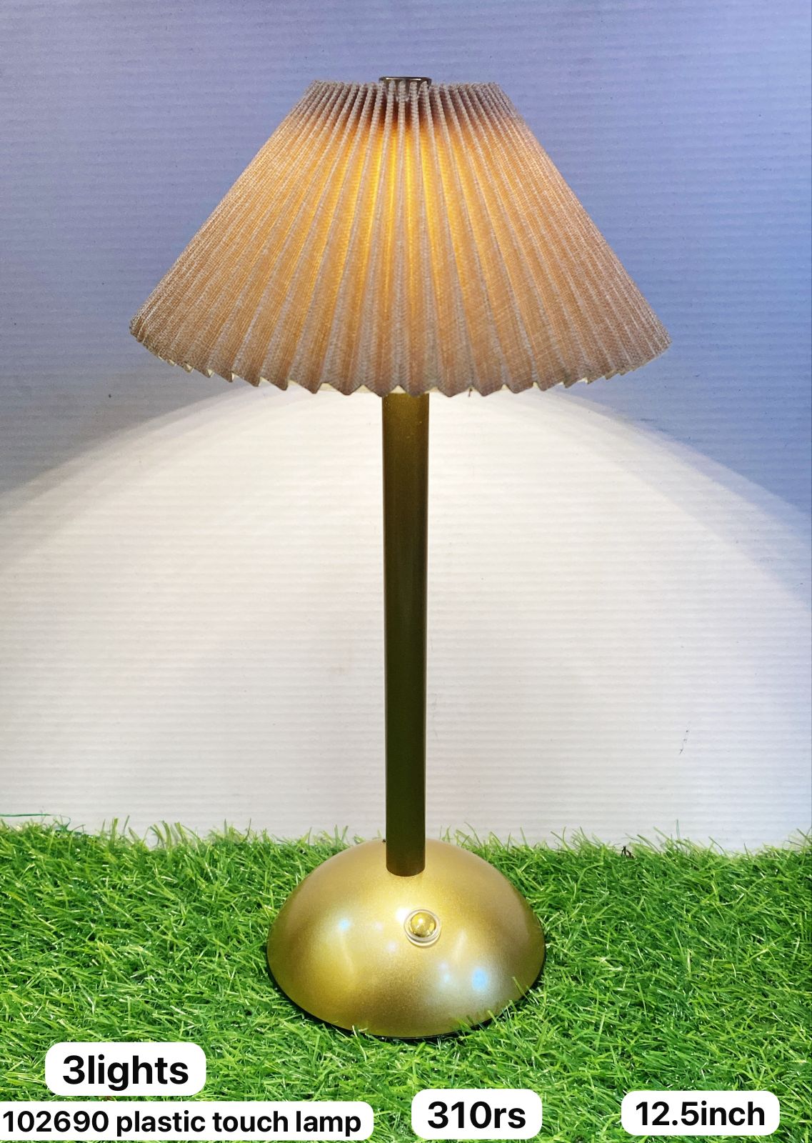 102690 plastic touch lamp(12.5inch)