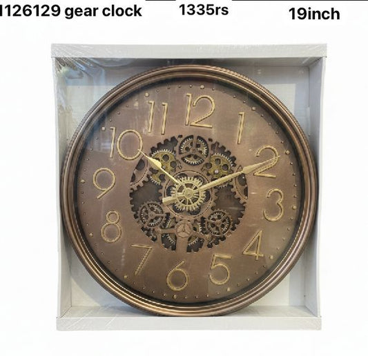 1126129 gear clock(19inch)