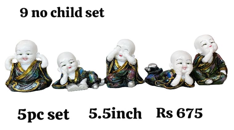 9 no child set 5pc set (5.5inch)
