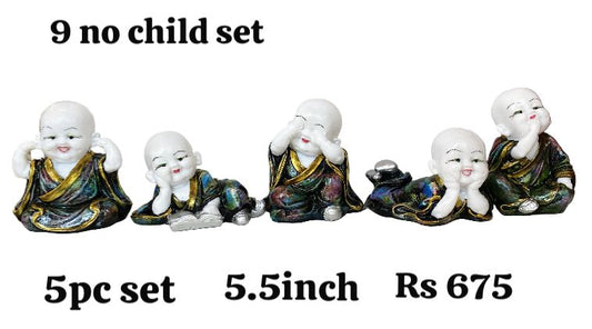 9 no child set 5pc set (5.5inch)