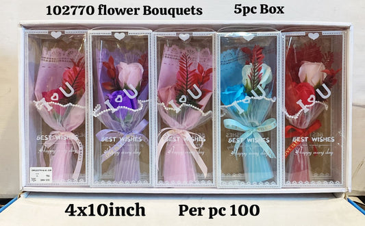 102770 flower bouquet 5pc box(4x10inch)