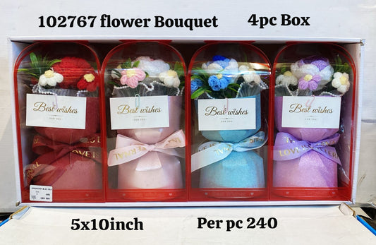102767 flower bouquet 4pc box(5x10inch)