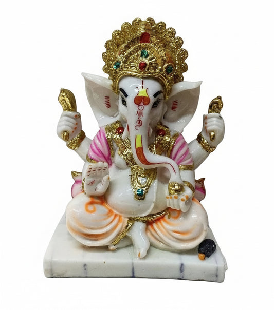 10inch colour gold ganesh