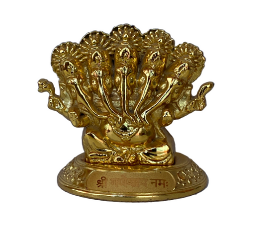 Metal panchmukhi Ganesh (6cm) 10pc box