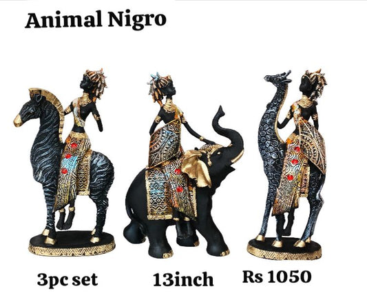 Animal nigro 3pc set(13inch)