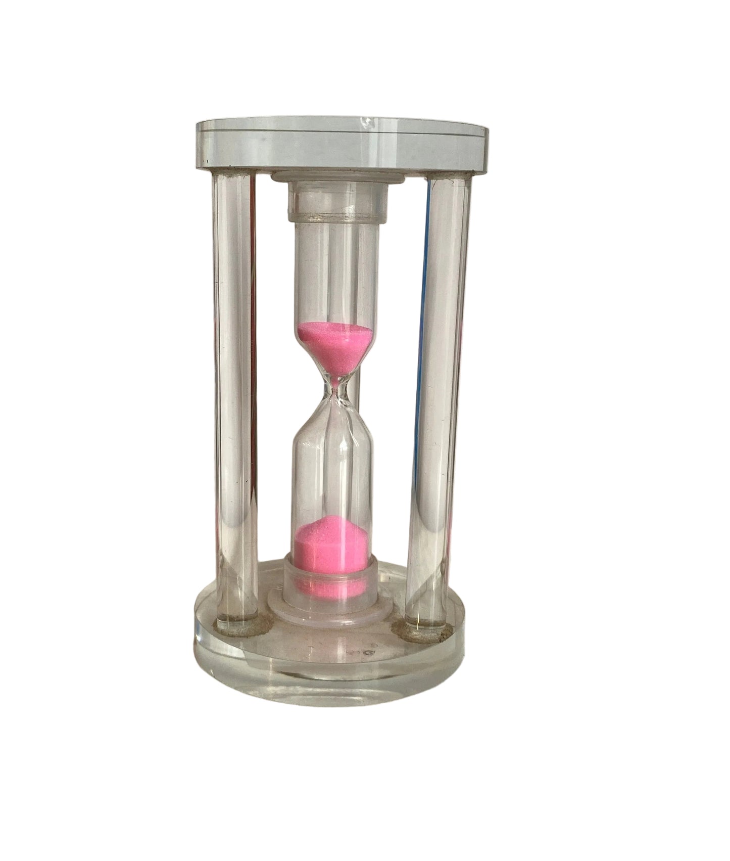Om3303 Crystal sand timer ( 5mint ). 4inch mix colour minimum 12pc