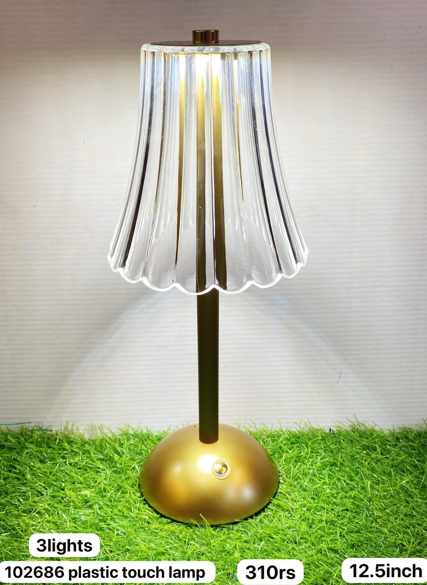 102686 plastic touch lamp(12.5inch)