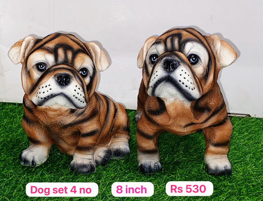 4no dog set (8inch)