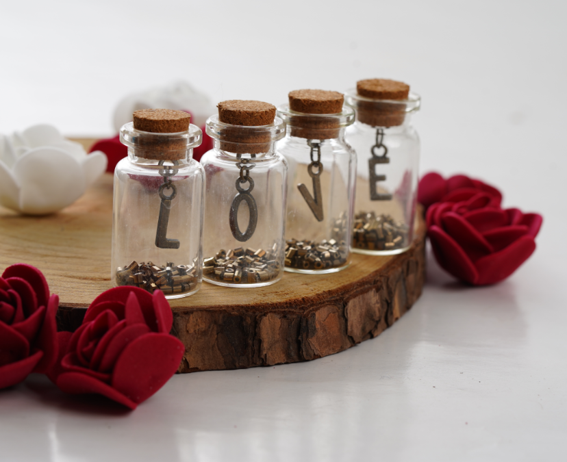 Love message bottle of 10pc ( 2inch )