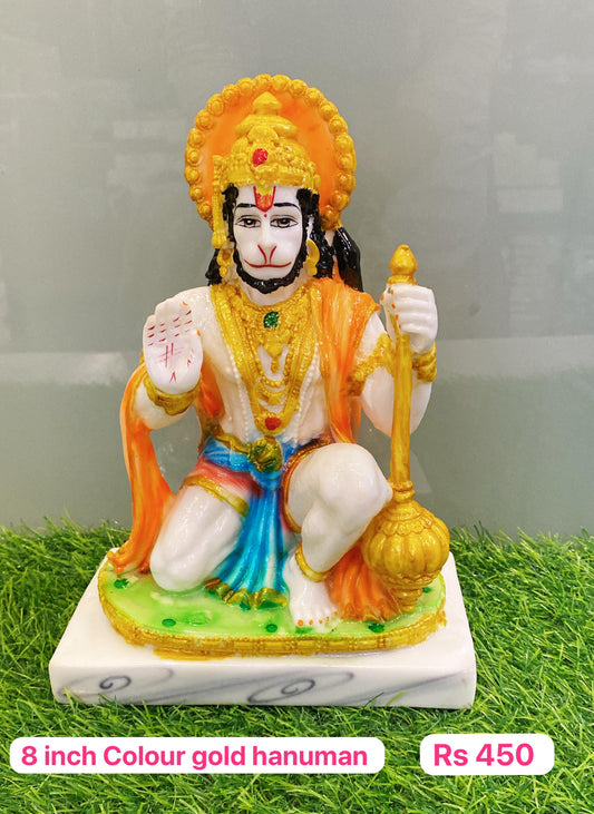 8inch colour gold Hanuman