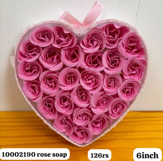 10002190 rose soap flower(6inch)