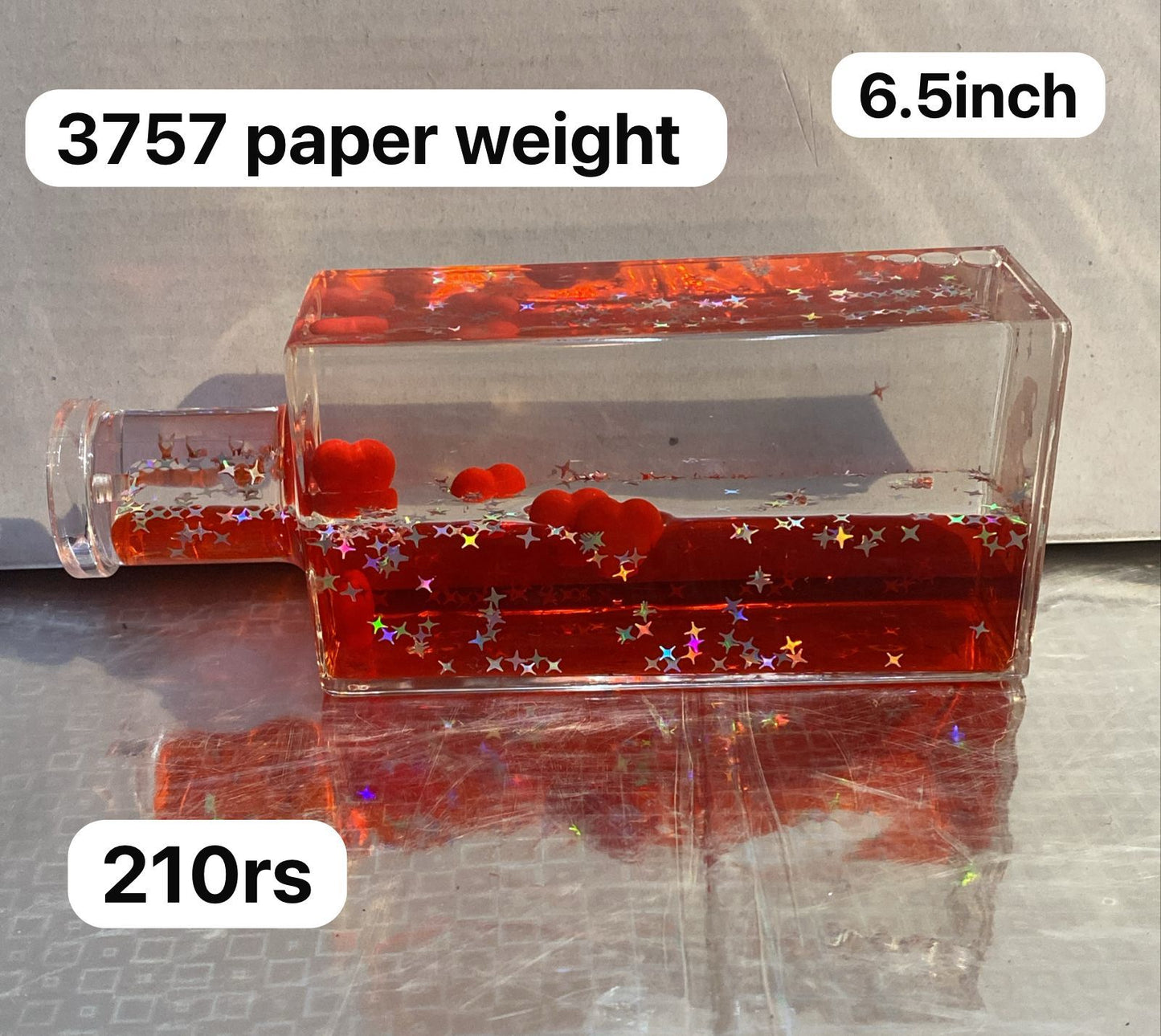 3757  bottle paper weight ( 6.5inch )