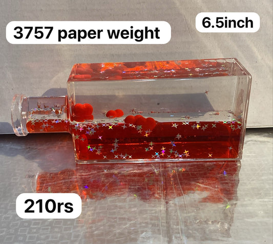 3757  bottle paper weight ( 6.5inch )