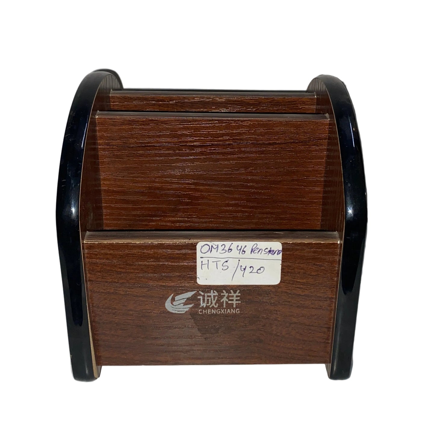 Om3646 wooden Rotating pen stand (5.5inch)