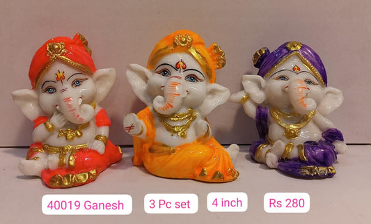 40019 Ganesh 4inch ( 3pc set )