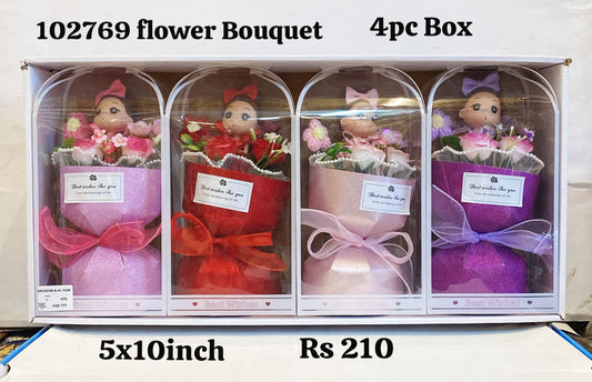 102769 flower bouquet 4pc box(5x10inch)