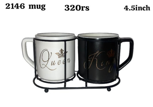 2146 king queen mug (4.5inch)