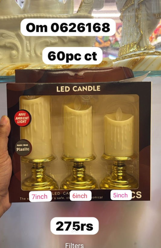 Om0626168  ( 3pc Led candle set)